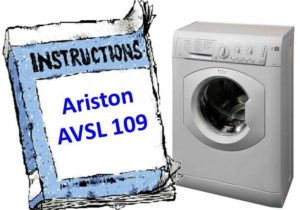 Instructions pour lave-linge Ariston AVSL 109