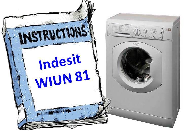instrucciones para Indesit WIUN 81