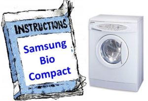 Skalbimo mašinos (S821) instrukcija Samsung Bio Compact