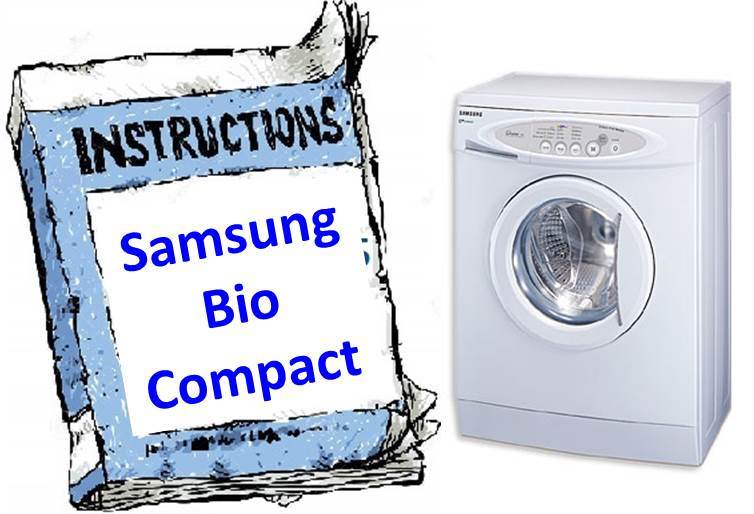 instruksjoner for Samsung Bio Compact