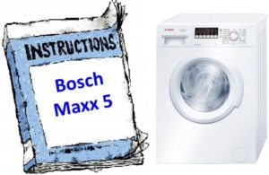 instruksjoner for Bosch maxx5 vaskemaskin