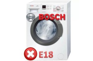 Σφάλμα E18 σε πλυντήριο ρούχων Bosch