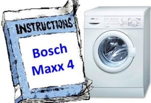 Instructions pour la machine à laver Bosch Maxx 4