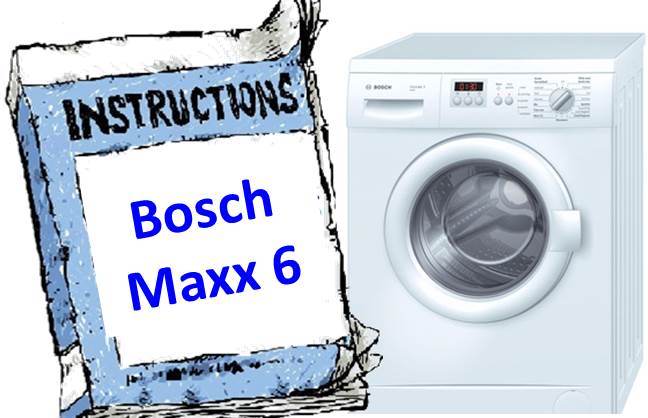mga tagubilin para sa Bosch Maxx 6