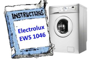 instructions for Electrolux EWS 1046