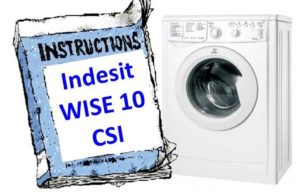 Instructies voor wasmachine Indesit WISE 10 CSI