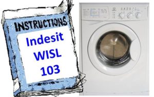 instruksjoner for Indesit WISL 103