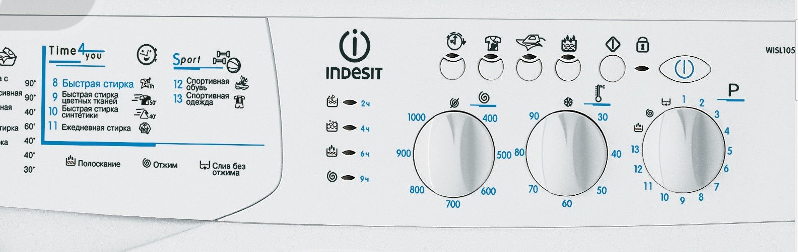 control panel Indesit WISL 105
