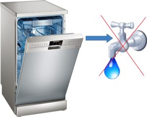 lava-louças sem água corrente