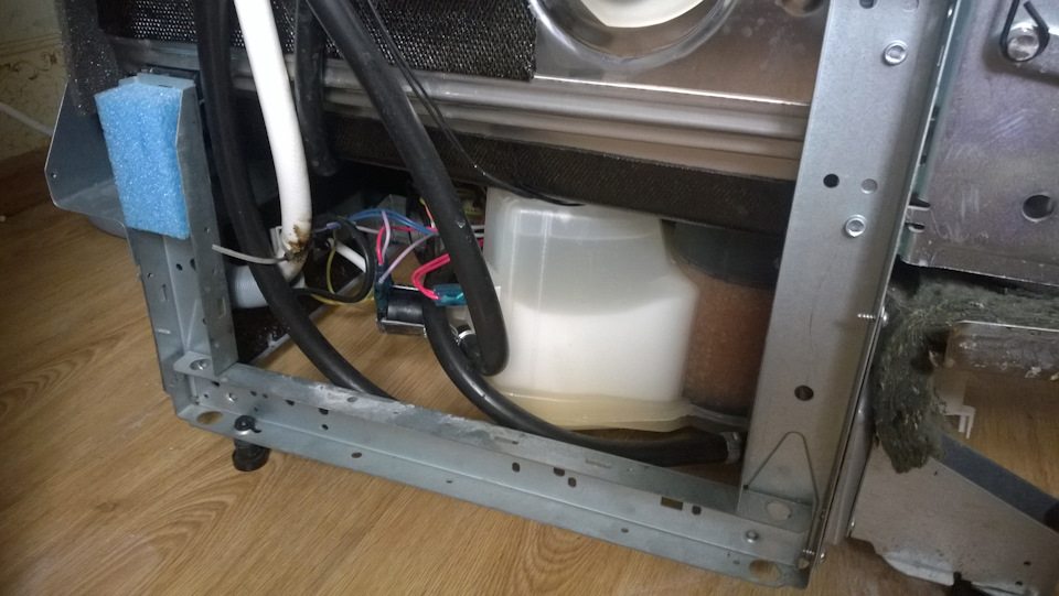 remove the back wall of the dishwasher