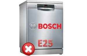 Error E25 in a Bosch dishwasher