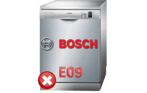 Lỗi E09 đối với máy rửa bát Bosch