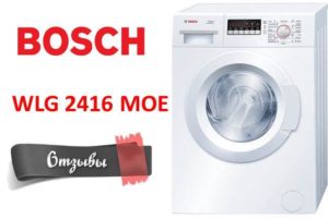 Bosch WLG 2416 MOE incelemeleri