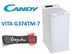 Atsauksmes par veļas mašīnu Candy VITA G374TM-7
