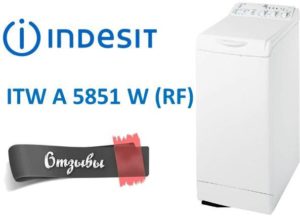 Recenzie na práčku Indesit ITW A 5851 W (RF)