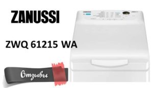 Avis sur la machine à laver Zanussi ZWQ 61215 WA