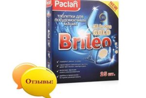 Recenzije Paclan Brileo tableta za perilicu posuđa