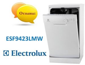 Anmeldelser av Electrolux ESF9423LMW oppvaskmaskin