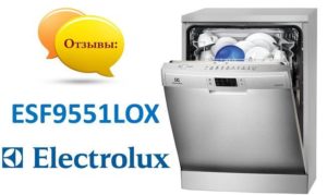 Anmeldelser av Electrolux ESF9551LOX oppvaskmaskin