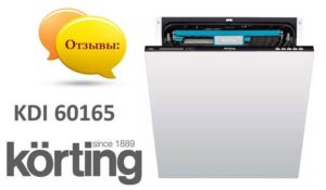 Anmeldelser av oppvaskmaskiner Korting KDI 60165