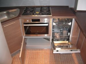 dishwasher and oven