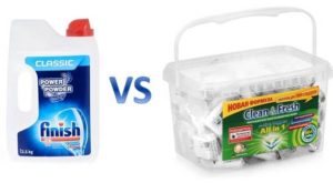 O que é melhor para detergente em pó ou pastilhas?
