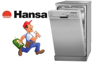 Pembaikan kerosakan mesin basuh pinggan mangkuk Hansa