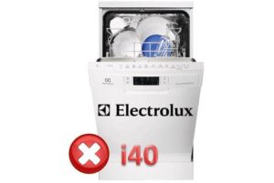 Lỗi i40 ở máy rửa chén Electrolux