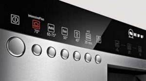 dishwasher control panel
