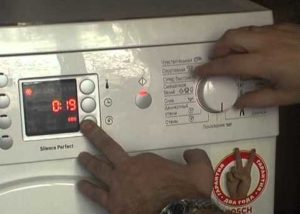 redefinir erro na máquina de lavar