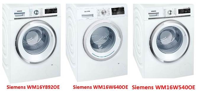 Mga washing machine ng Siemens