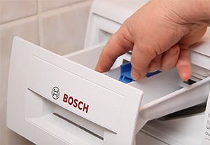 Where to pour powder in a Bosch washing machine