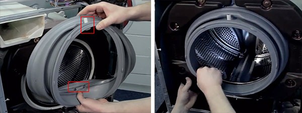 remplacement du brassard sur la machine à laver LG_14
