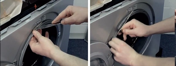 LG_7 veļas mazgājamās mašīnas aproces nomaiņa