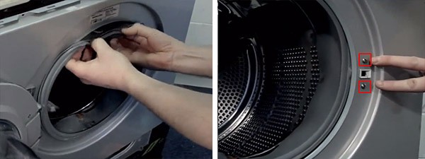 remplacement du brassard sur la machine à laver LG_8