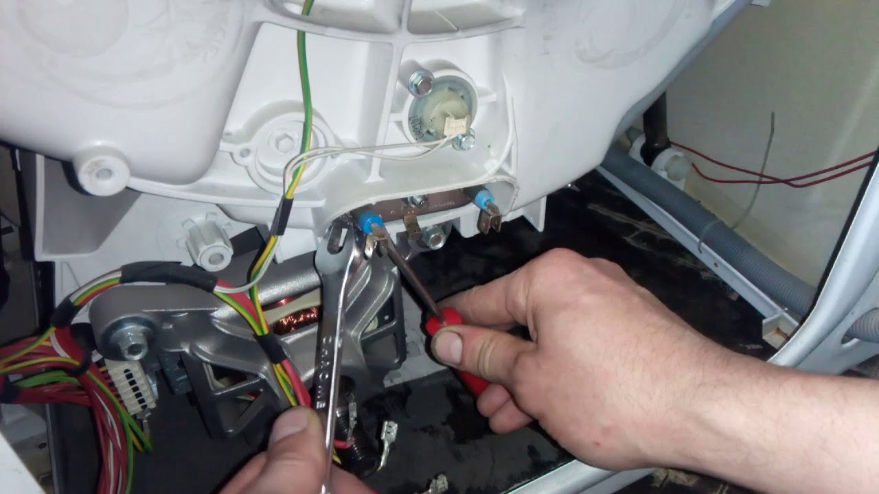 changing the heating element on the Kandy washing machine