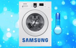 Máquina de lavar Samsung não aquece água