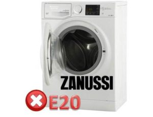 Error E20 sa Zanussi washing machine