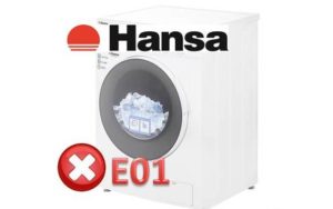 Fout E01 in Hansa1-wasmachine