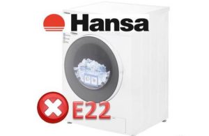Feil E22 i Hansa1 vaskemaskin