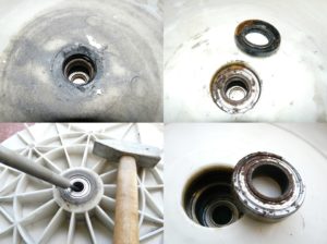 How to determine if a washing machine bearing is faulty