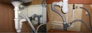 options pour connecter le tuyau de vidange à l'égout