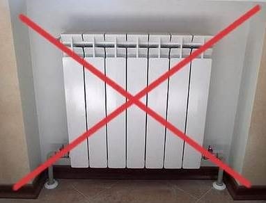 Do not dry the mat on the radiator