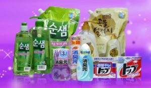 There are quite a lot of Korean washing powders.