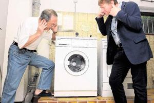 Why does the washing machine beep when washing?