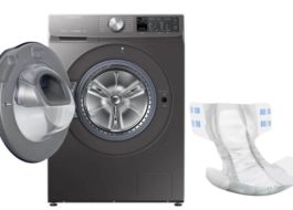 Vad ska man göra om man tvättar en blöja med annat i tvättmaskinen
