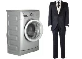 How to wash a men's suit in the washing machine