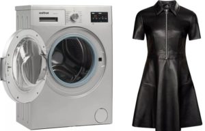 Is het mogelijk om eco-leer in een wasmachine te wassen?