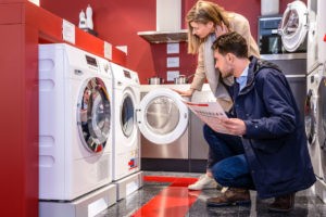 Vérification de la machine à laver lors de l'achat