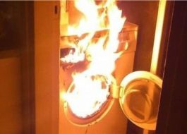 Шта учинити ако се машина за прање веша запали